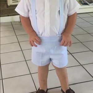 Baby boys Suspender shorts..NWOT